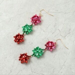 Holiday Gift Bow Earrings